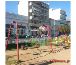 Μεταλλική κούνια παιδικής χαράς 4 θέσεων (2π+2ν)